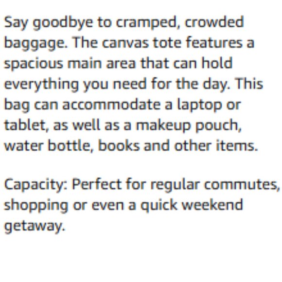 Canvas & Cowhide Tote Bag - Picture 15 of 16